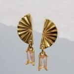PENDIENTES AZZURA CHAMPAGNE