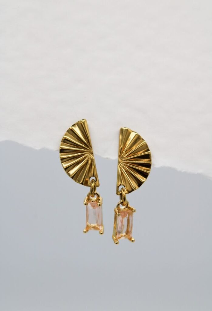 PENDIENTES AZZURA CHAMPAGNE
