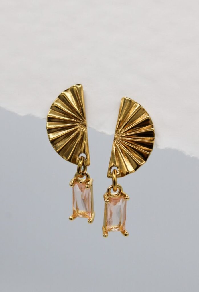 PENDIENTES AZZURA CHAMPAGNE