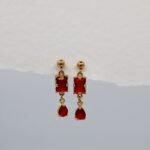 PENDIENTES CÉLIANE RED