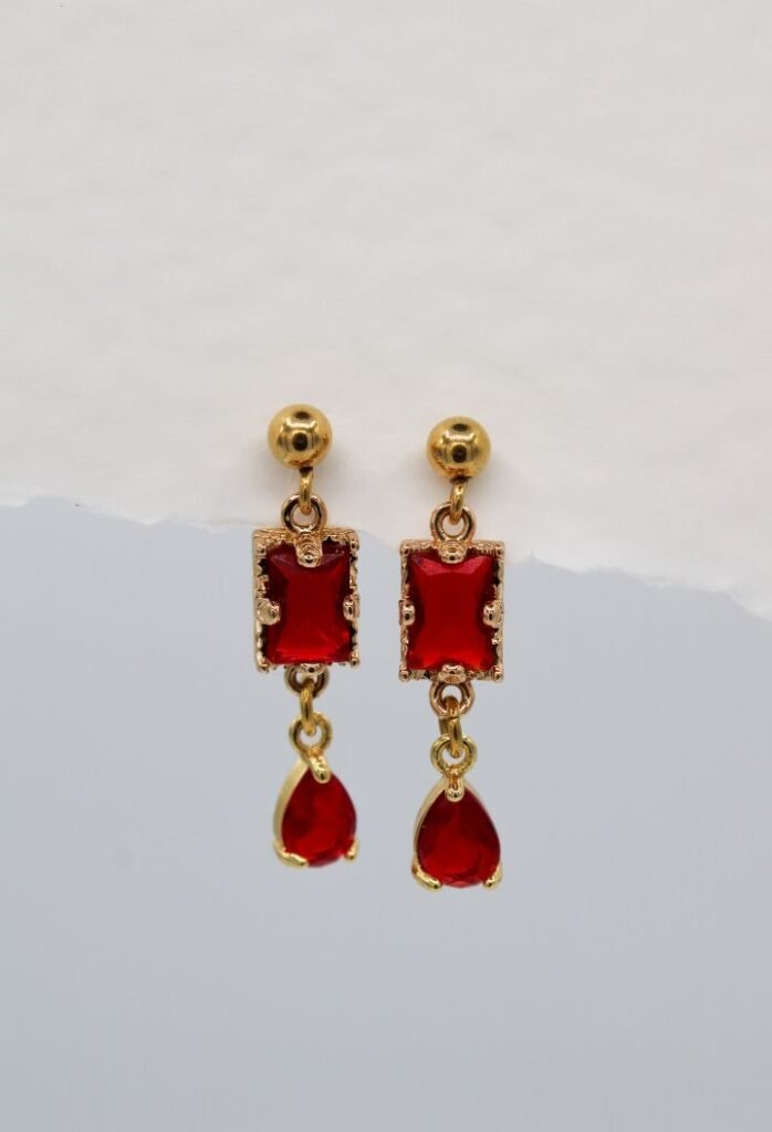 PENDIENTES CÉLIANE RED (2)