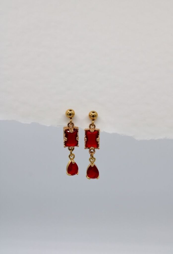 PENDIENTES CÉLIANE RED